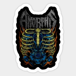 AMORPHIS KALEVALA RIBS METAL ROCK Sticker